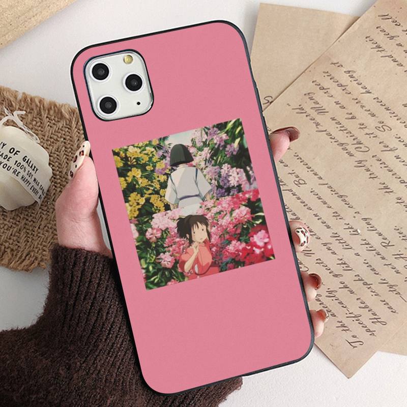 Cute Totoro Spirited Away Ghibli Miyazaki Anime Phone Case for iPhone 11 12 13 Pro XS MAX 8 7 6 6S Plus X 5S SE 2020 XR