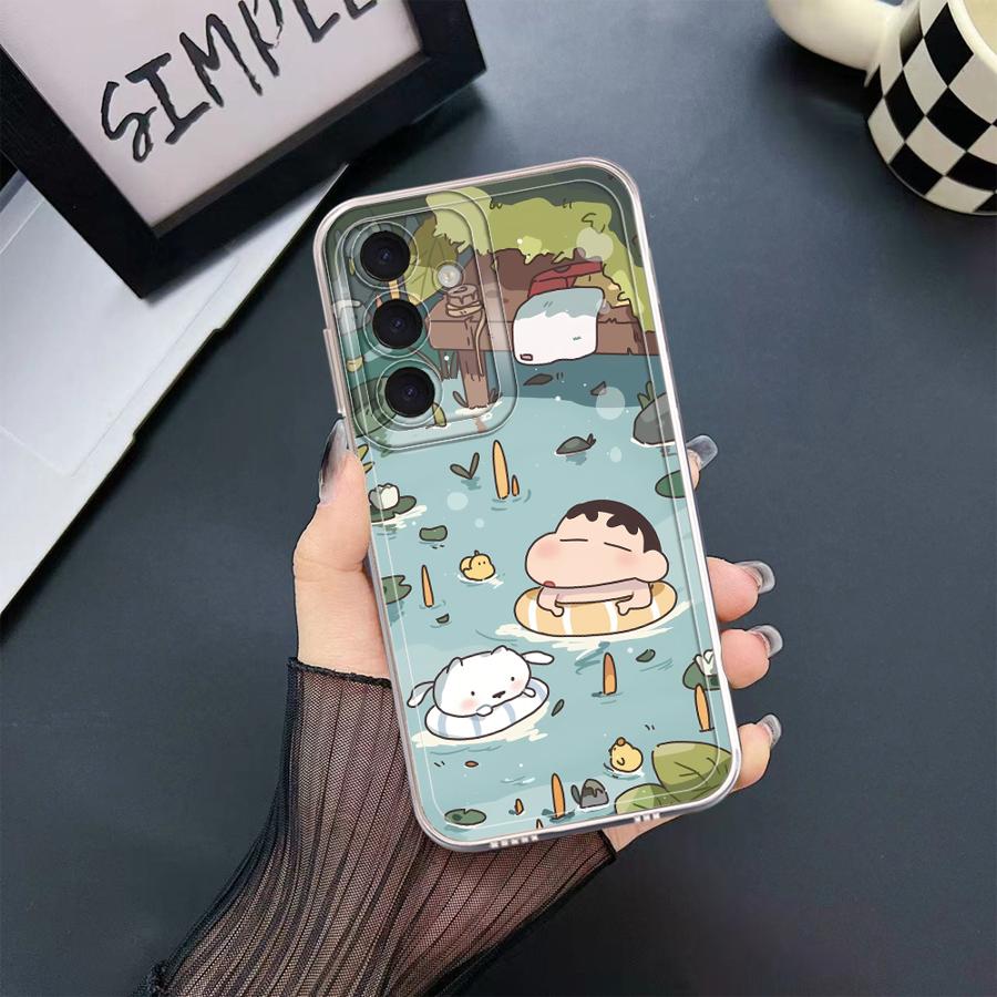 Cartoon Crayon Shinchan phone Case for Galaxy A31 A50 A50s A51 4G A71 4G A21s A12 A52s 5G A22 A32 A52 A72 4G 5G