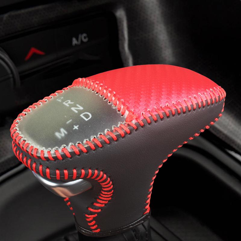 Cross-Border Genuine Leather Gear Shift Boot & Knob for Dodge Challenger, Charger & Durango