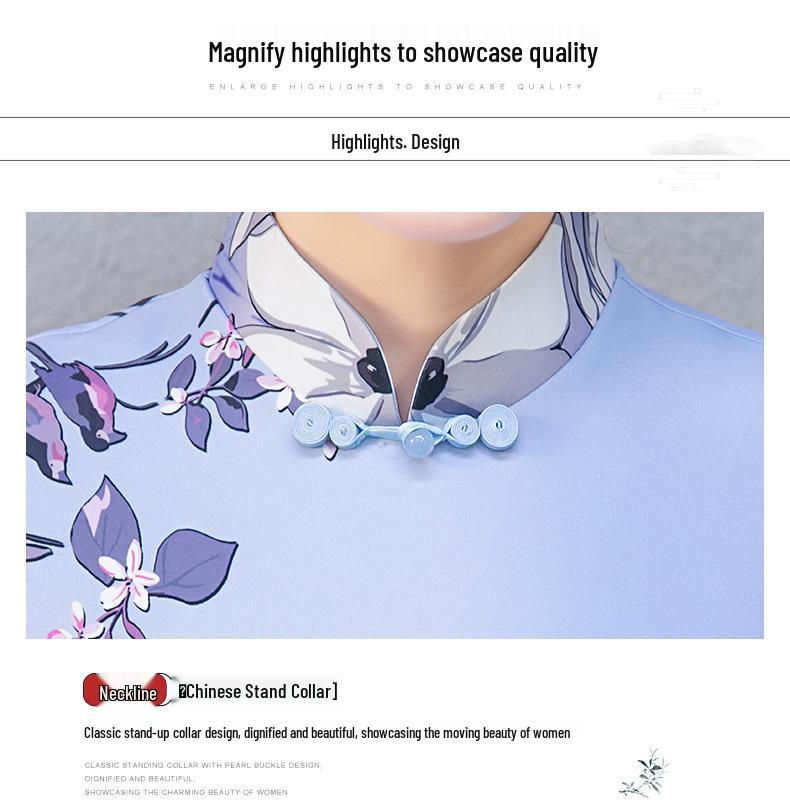 Refined Summer Cheongsam for Young Style Performances