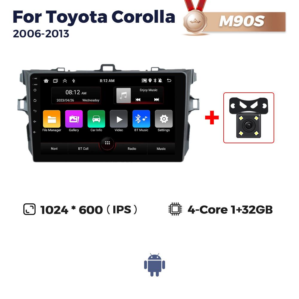 Navifly 8Core 2Din Android Car Radio Multimedia Video Player For Toyota Corolla E140 150 2006-2013 Autoradio BT Carplay Auto GPS
