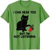 I Can Hear You But I'm Not Listening Funny Cat Lover Coffee T-Shirt