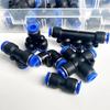 51 PCs Boxed PU-6/PE-6/PZA-6/PY-6/PV-6/PG-6/PK-6 Pneumatic Connectors Kit 6mm Outer Diameter of the Hose Pipe Tube Air