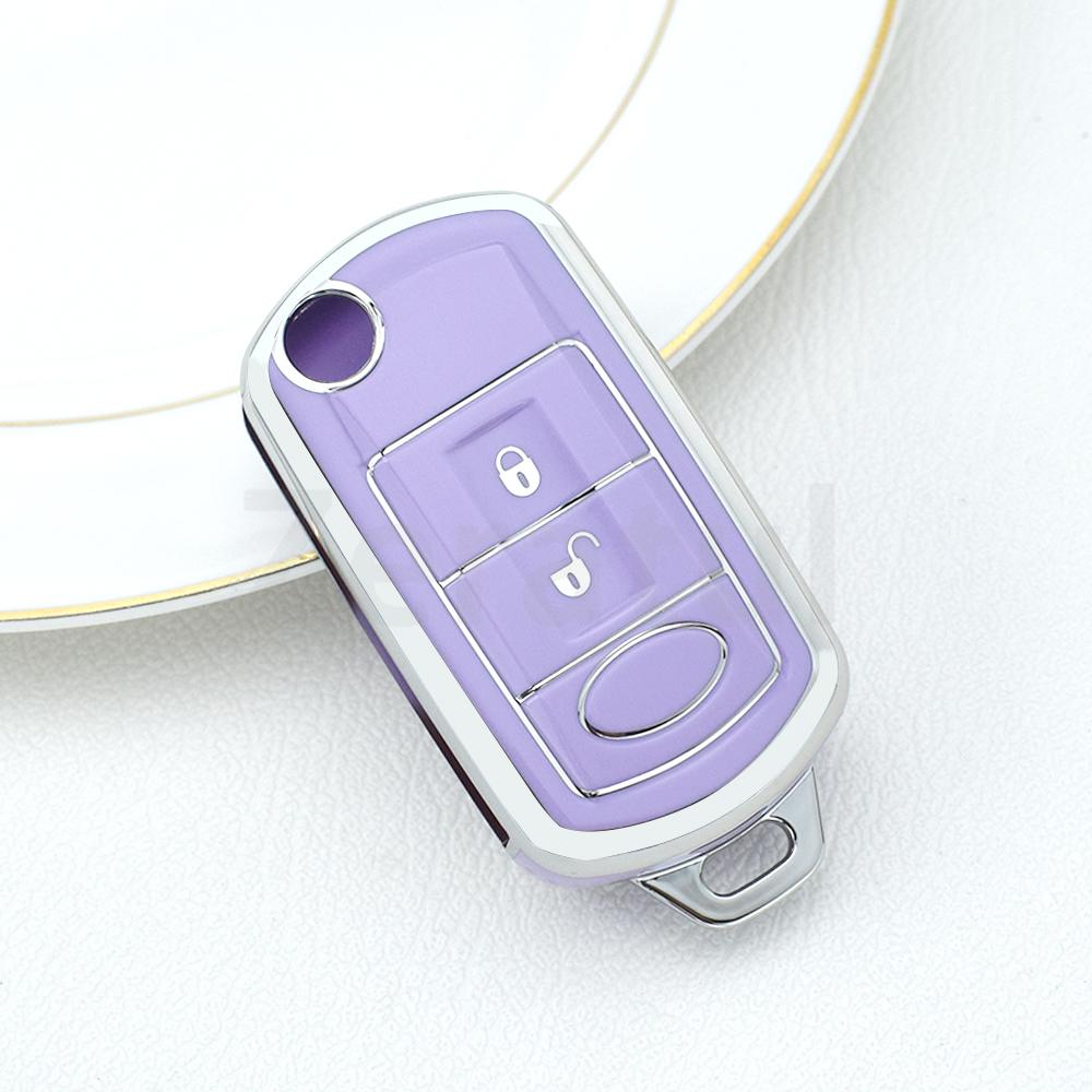Soft Tpu Car Key Case Shell Fob Cover For Range Rover Sport Vouge Land Rover Discovery 3 2006 2007 2008 2009 Keyless Protector