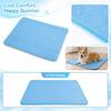 Pet Cooling Mat for Dogs and Cats Summer Cooling Pad Breathable Ice Silk Cooling Mat Non-Toxic Soft Pet Bed Mat for Indoor Outdoor Use