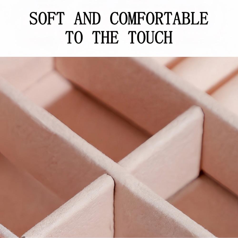 Mehrzweck-Schmuckorganizer für Halsketten und Ohrringe, mit 6 Fächern, perfekt für den täglichen Gebrauch, Reisen und Fitnesstaschen zwq