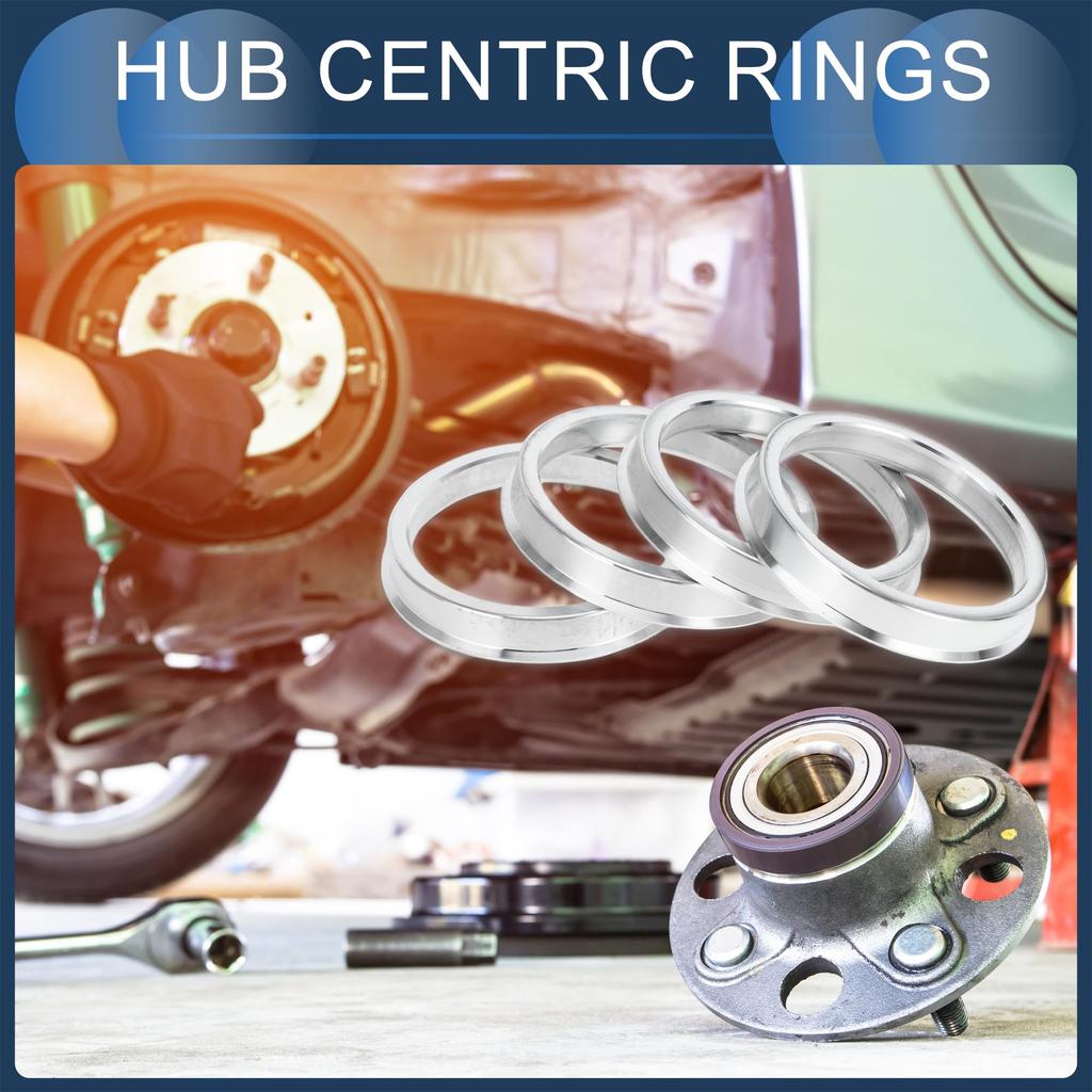 INFINAUTO Hub Centric Rings 54.1mm Inner To 63.1mm Outside Diameter Vehicle Wheel Hub Rings Aluminum Alloy 4pcs