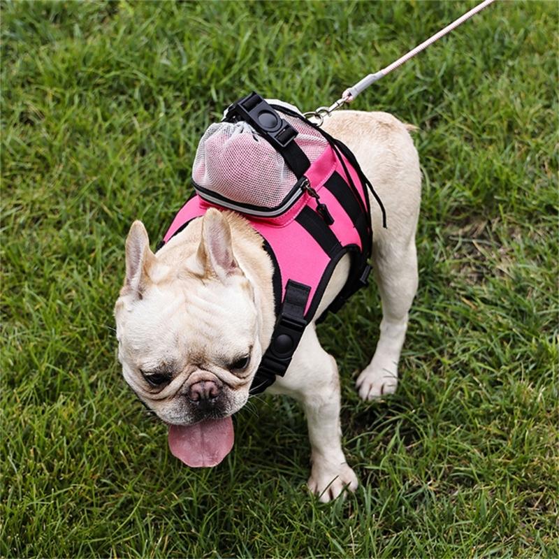 Dog Vest Adjustable Training Harness for Large Medium Dogs Backpack Strong Heavy Duty Harness Soft Handle