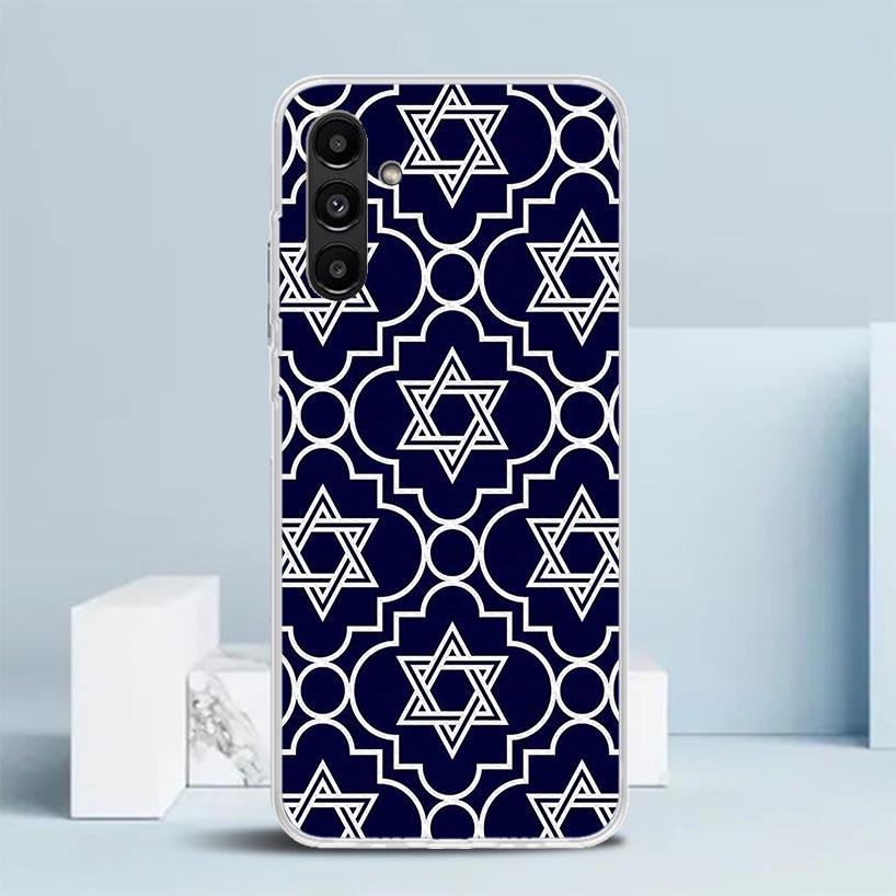 David Jewish Star Symbol Phone Case For Samsung Galaxy A17 A37 A57 A16 A15 A14 A13 A56 A55 A54 A53 A36 A35 A34 A33 A26 A25 A24 A