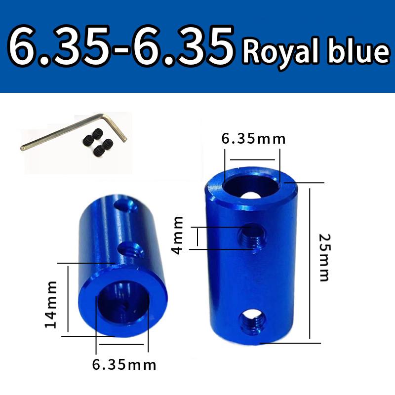 Burgundy/Sky Blue/Royal Blue Aluminum Alloy Colored Coupling Length:25mm Specification:3~10 Full Series Rigid Coupling Set Screw