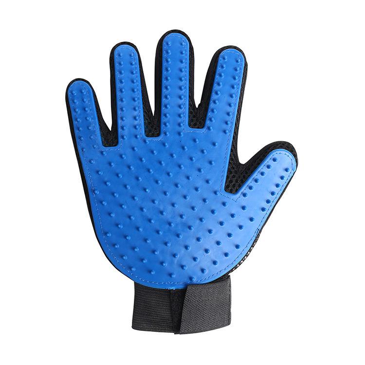 1 Pair Luxury Simple Style Silicone Pet Grooming Gloves Dog/Cat/Horse Bath Hair Remover Brush Made of Cloth and Rubber