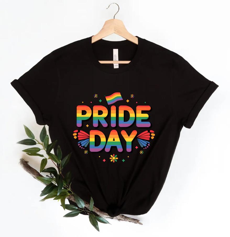 

Pride Day ShirtLGBTQ+ Shirt Rainbow Flag ShirtGay Pride Shirt Unisex T-Shirt XXL