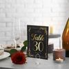WTEMPO 31PCS Elegant Table Number Cards DIY Table Decoration Paper Seating Cards Digital Seating Cards Perfect for Home Decoration Party Wedding