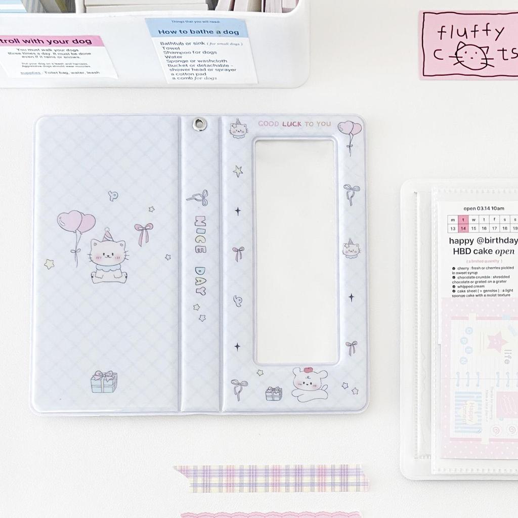 Simple Bow Cartoon Photocard Holder Album