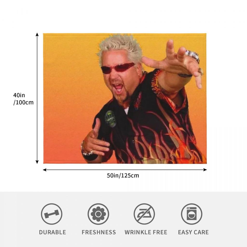 guy fieri Throw Blanket Cozy Sofa Blanket for TV Watching Napping