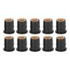 10PCS Well Nut M6x0.8mm Rubber Captive Brass for Motorcycle ATV Windscreens Body