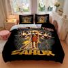Thunderous Tung Tung Sahur Print 3Pcs Bedding Setduvet Cover With 2 Bedropillowcase Home Birthday Gift