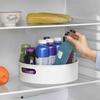 Kitchen Turntable Round Rotating Spice Condiments Organizer Cosmetics Storage Box Table Fruit Tray Rack 25cm