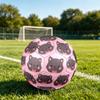 1pc Kawaii Cat Icon Size 5 Soccer Ball Professional Match Training Football Indoor &Outdoor Sports Ball Lightweight Durable c6599