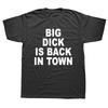 Ich bin schüchtern, aber ich habe einen großen Schwanz T-Shirt Lustiges Geburtstagsgeschenk für besten Freund, Ehemann, Männer Sommer Big Dick is Back In Town T-Shirt
