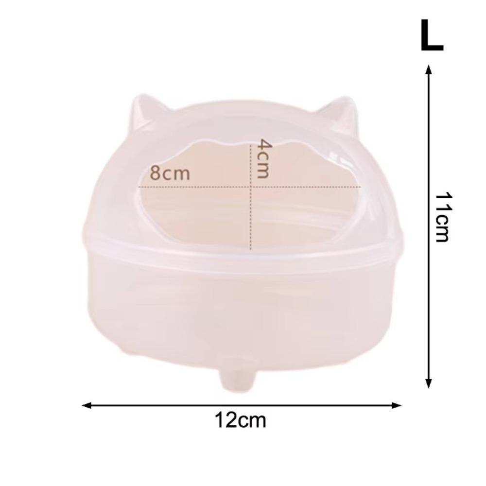 Splash-proof Hamster Bathtub Transparent Small Animals Sandbox New Hamster Bathroom Pet Supplies