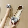 Soft-soled Shallow-mouth Ladyshoes 2025 Spring and Autumn Square Dancing Women's Shoes Large-size Single Shoes Egg Roll Shoes Flat-soled Doudou Sh