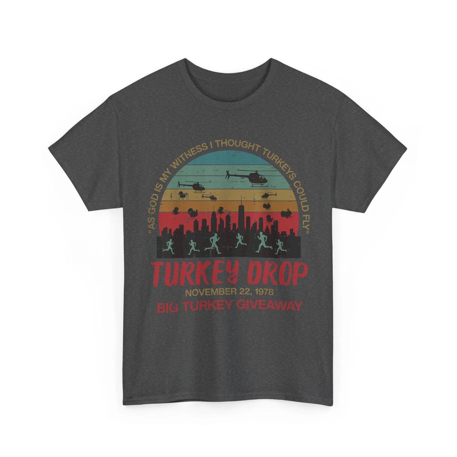 Turkey Drop November 22 1978 Funny Thanksgiving Men Women T shirt XL