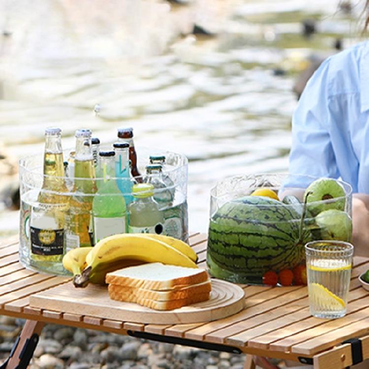 Water Basins Folding Water Bucket Portable Clear Plastic Bucket Space Saving