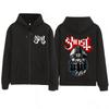 Ghost Skeletour World Tour Album Harajuku Zipper Hoodies Unisex Gothic Oversized Zip Up Sweatshirts Harajuku Hip-hop Coat