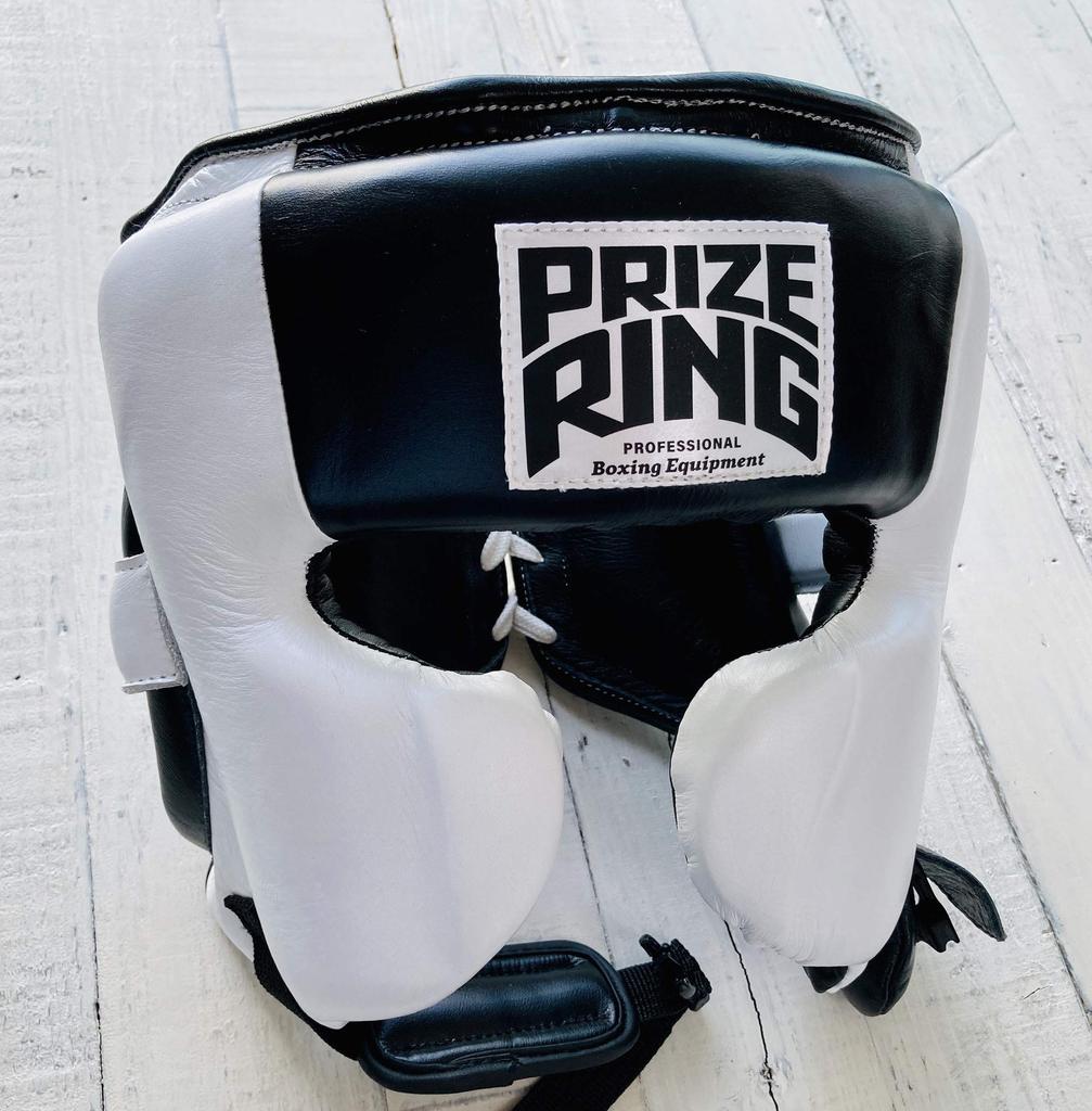 PRIZE RING Headgear "Pro-training" White/Black (L)