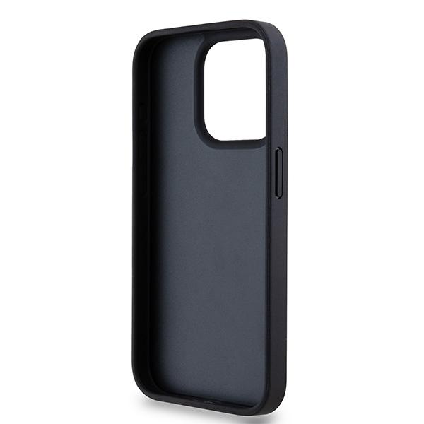 Dkny Dkhcp15Lprthslk Iphone 15 Pro6.1 Czarny/Black Hardcase Skóra Mono Pasek & Metalowe Logo