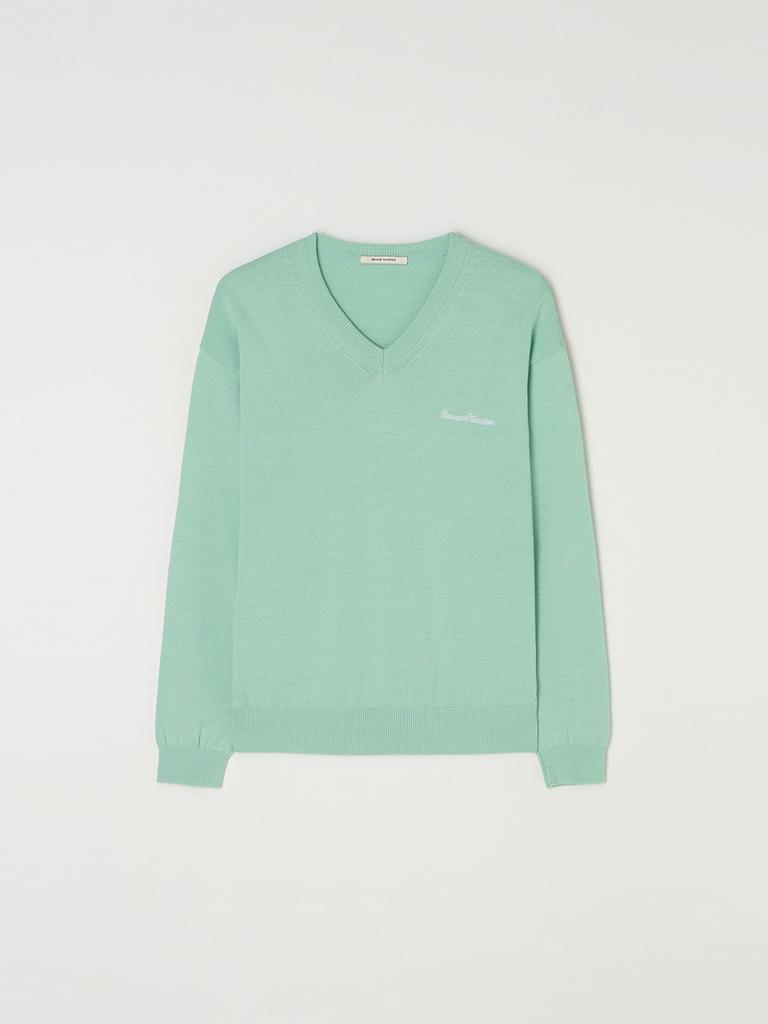 BEMUSE MANSION Bemuse V-Neck Knit - Mint