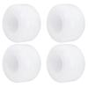 4Pcs/Set High Elasticity PU Fish Board PU Wheels Wheels Replacement Accessorieswhite with pattern
