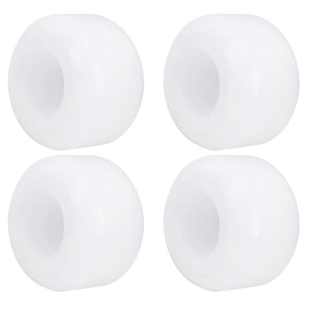 4Pcs/Set High Elasticity PU Fish Board PU Wheels Wheels Replacement Accessorieswhite with pattern