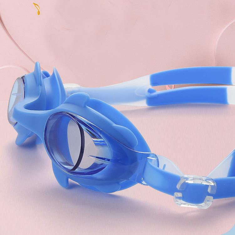 Adjustable Boys Swim Goggles Waterproof Silicone Sports Goggle for Kids With Prescription Anti-Fog Feature
