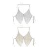 Shimmering Rhinestones Body Jewelry Flexible Net Design Suitable for Comfortable Wear During Performances and Event