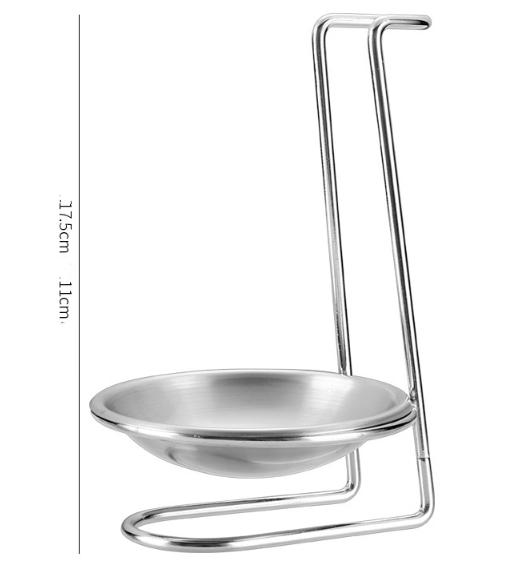 

1 шт. полка для кастрюль из нержавеющей стали с кронштейном для сливного лотка, подставка для суповых ложек со съемной полкой, кухонные принадлежности