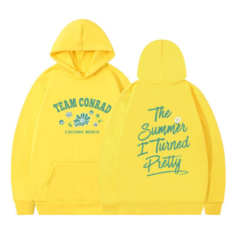 The Summer I Turned Pretty Printed Loose Hooded Sweater Hoodie