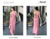 2025 French Spicy V-neck Knitted Bodycon Camisole Dress - Sexy, Slimming Hip Wrap Style for Summer