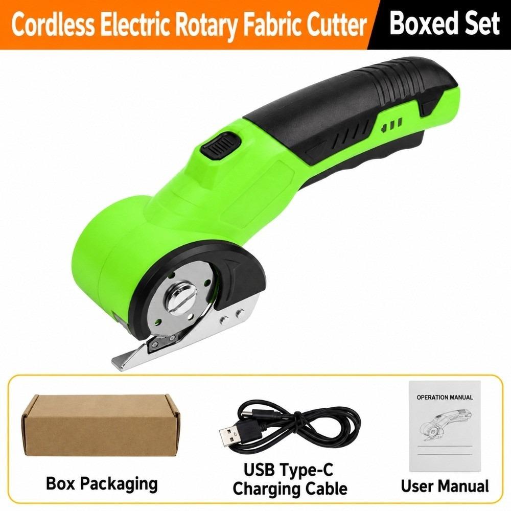Rechargeable Electric Scissors One-hand Operation Cutting Machine Electric Fabric Cutter Home