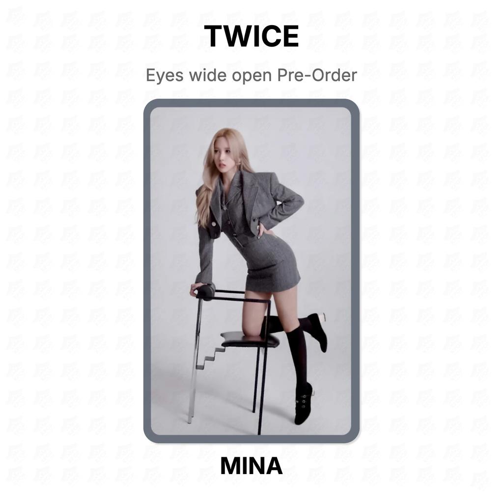 TWICE Eyes wide open Pre-Order Official Photocard