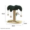 Sisal Cat Scratching Post & Tree with Elevated Board and Solid Wood Base