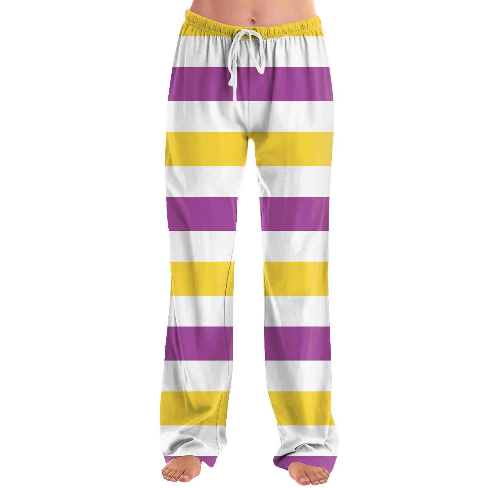 

Жіноча мода вільних повсякденних штанів з принтом на Великдень S червоний