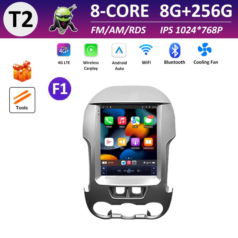 9.7 Inch Touch Screen Car Video for Ford Ranger 2012 2013 2014 - 2015 Radio Player Cooling Fan Wireless Carplay Head Unit WIFI