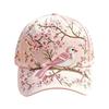 Dragonfly Floral Print Ladies Embroidered Floral Baseball Cap 2D Digital Print Adjustable Baseball Caps for Women UK Casual Hat
