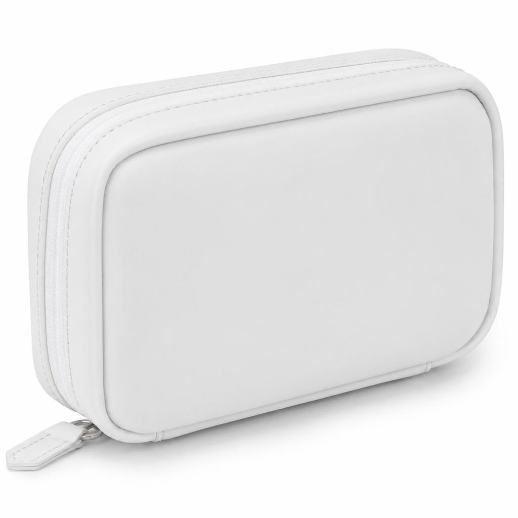 Travel Portable Pill Organizer with 14 Reusable Zipper Pouches, Food Grade Silicone Case for Medicine and Daily Essentials