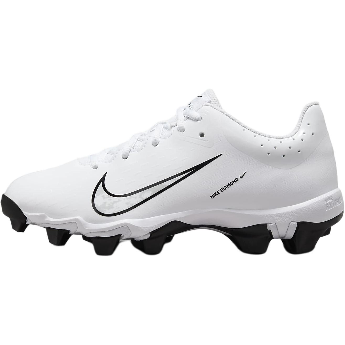 

Nike Hyperdiamond 4 Keystone Универсальные Удобные Защищающие от ударов Прочные Низкие Кроссовки для тренировок Детские кроссовки Белый Черный FZ0919-100 38.5