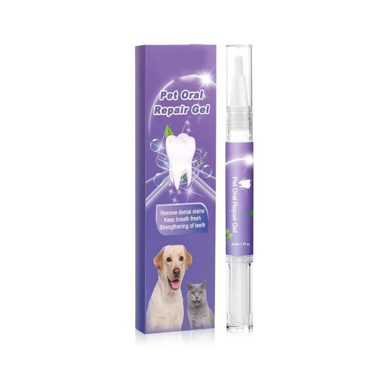 

Профессиональный гель Pet OralRepair для глубокой чистки зубов Собака Оральное здоровье Восстанавливающий гель Мягкая формула Дезодорация полости рта
