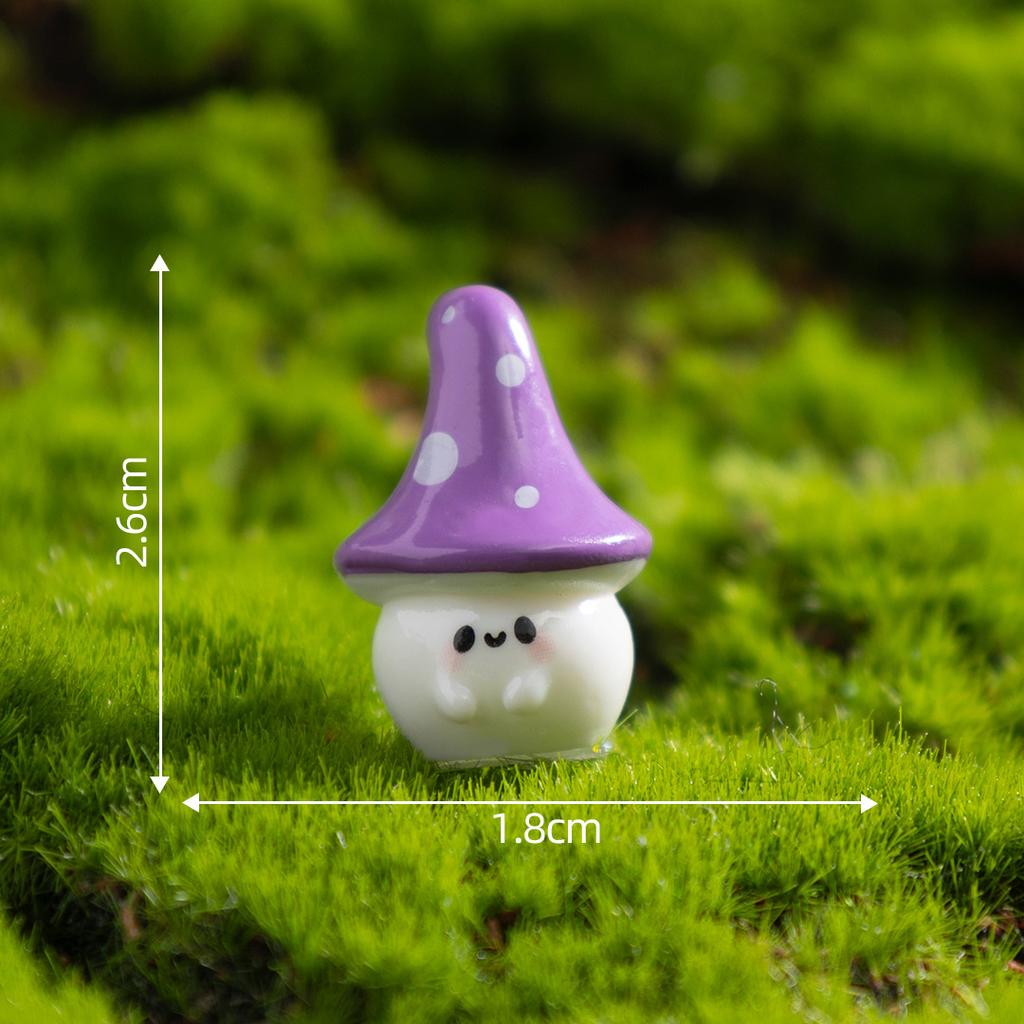 7 PCS Micro Landscape DIY Mushroom Decoration Set