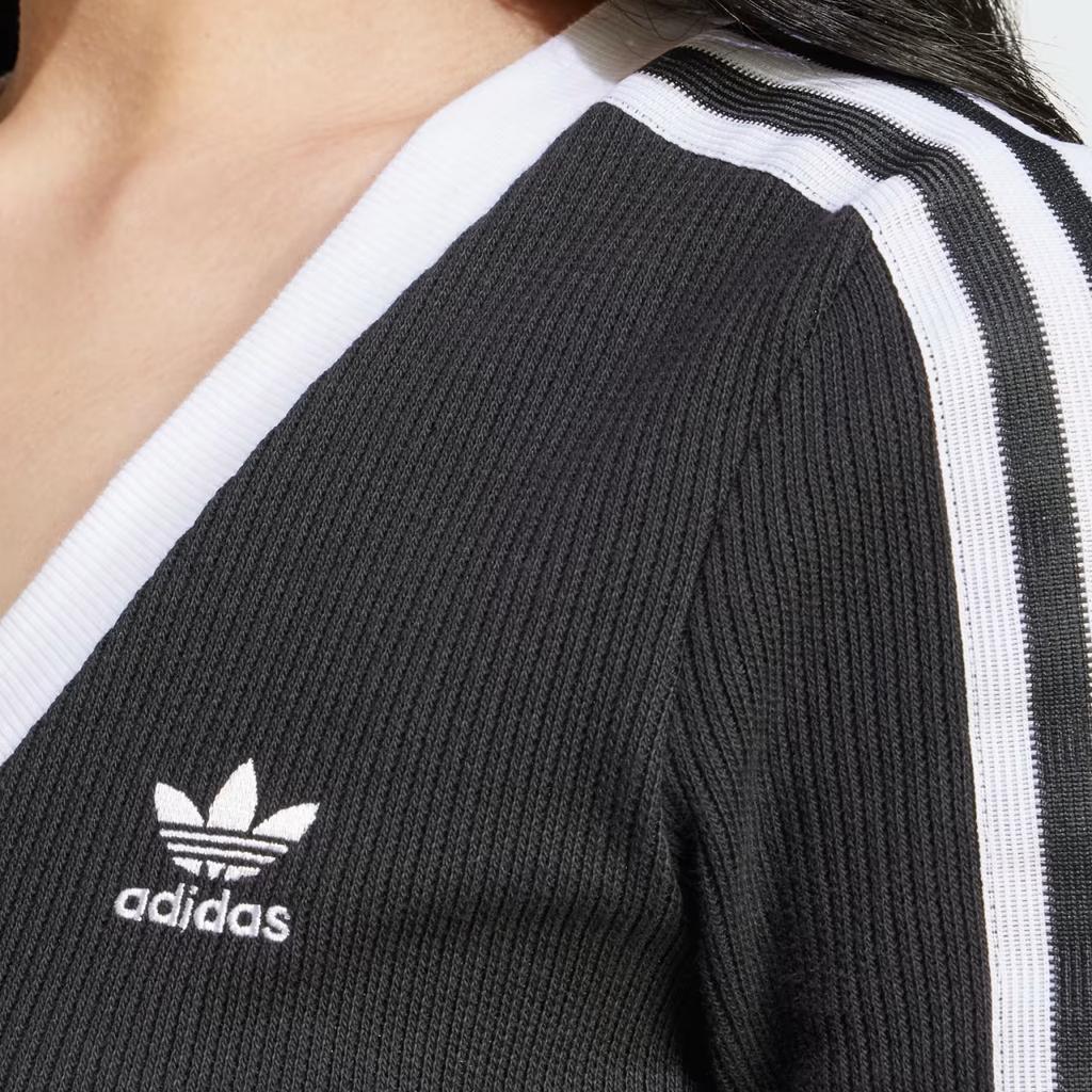 Adidas Originals Adicolor 3-Stripes Knit V-Neck Dress IX6962